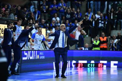 TREVISO 19 04 2025 LBA CAMPIONATO 2024-2025 NUTRIBULLET TREVISO BASKET - DERTHONA BASKET