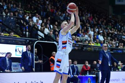 TREVISO 19 04 2025 LBA CAMPIONATO 2024-2025 NUTRIBULLET TREVISO BASKET - DERTHONA BASKET