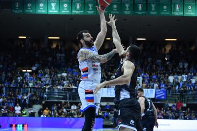 TREVISO 19 04 2025 LBA CAMPIONATO 2024-2025 NUTRIBULLET TREVISO BASKET - DERTHONA BASKET
