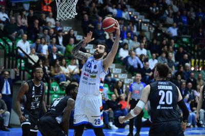 TREVISO 19 04 2025 LBA CAMPIONATO 2024-2025 NUTRIBULLET TREVISO BASKET - DERTHONA BASKET