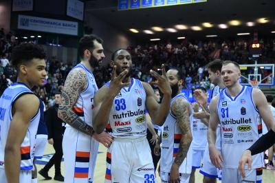 TREVISO 19 04 2025 LBA CAMPIONATO 2024-2025 NUTRIBULLET TREVISO BASKET - DERTHONA BASKET