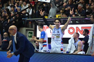 TREVISO 19 04 2025 LBA CAMPIONATO 2024-2025 NUTRIBULLET TREVISO BASKET - DERTHONA BASKET