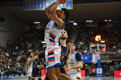 TREVISO 19 04 2025 LBA CAMPIONATO 2024-2025 NUTRIBULLET TREVISO BASKET - DERTHONA BASKET