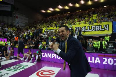 TREVISO 22 04 2025 LEGAVOLLEY PLAYOFF CAMPIONATO 2024-2025 PROSECCO DOC IMOCO - CONSEGNA SCUDETTO