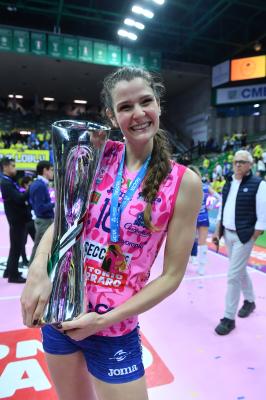 TREVISO 22 04 2025 LEGAVOLLEY PLAYOFF CAMPIONATO 2024-2025 PROSECCO DOC IMOCO - CONSEGNA SCUDETTO