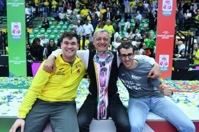 TREVISO 22 04 2025 LEGAVOLLEY PLAYOFF CAMPIONATO 2024-2025 PROSECCO DOC IMOCO - CONSEGNA SCUDETTO