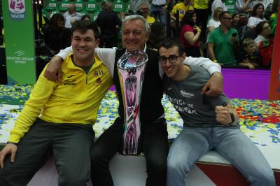 TREVISO 22 04 2025 LEGAVOLLEY PLAYOFF CAMPIONATO 2024-2025 PROSECCO DOC IMOCO - CONSEGNA SCUDETTO