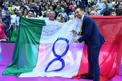 TREVISO 22 04 2025 LEGAVOLLEY PLAYOFF CAMPIONATO 2024-2025 PROSECCO DOC IMOCO - CONSEGNA SCUDETTO