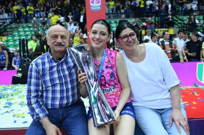 TREVISO 22 04 2025 LEGAVOLLEY PLAYOFF CAMPIONATO 2024-2025 PROSECCO DOC IMOCO - CONSEGNA SCUDETTO