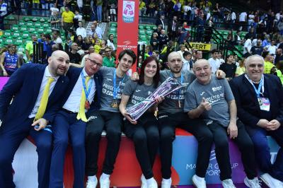 TREVISO 22 04 2025 LEGAVOLLEY PLAYOFF CAMPIONATO 2024-2025 PROSECCO DOC IMOCO - CONSEGNA SCUDETTO