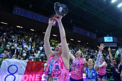 TREVISO 22 04 2025 LEGAVOLLEY PLAYOFF CAMPIONATO 2024-2025 PROSECCO DOC IMOCO - CONSEGNA SCUDETTO
