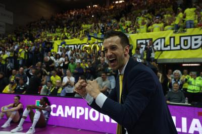 TREVISO 22 04 2025 LEGAVOLLEY PLAYOFF CAMPIONATO 2024-2025 PROSECCO DOC IMOCO - CONSEGNA SCUDETTO
