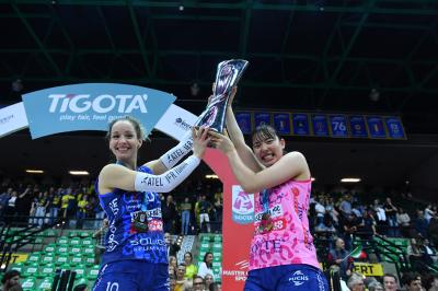 TREVISO 22 04 2025 LEGAVOLLEY PLAYOFF CAMPIONATO 2024-2025 PROSECCO DOC IMOCO - CONSEGNA SCUDETTO