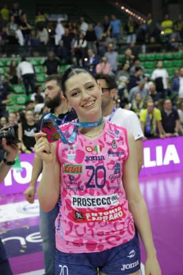 TREVISO 22 04 2025 LEGAVOLLEY PLAYOFF CAMPIONATO 2024-2025 PROSECCO DOC IMOCO - CONSEGNA SCUDETTO