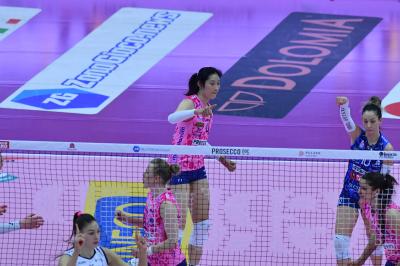 TREVISO 22 04 2025 LEGAVOLLEY PLAYOFF CAMPIONATO 2024-2025 PROSECCO DOC IMOCO - NUMIA VERO VOLLEY
