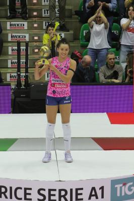 TREVISO 22 04 2025 LEGAVOLLEY PLAYOFF CAMPIONATO 2024-2025 PROSECCO DOC IMOCO - CONSEGNA SCUDETTO