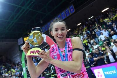 TREVISO 22 04 2025 LEGAVOLLEY PLAYOFF CAMPIONATO 2024-2025 PROSECCO DOC IMOCO - CONSEGNA SCUDETTO