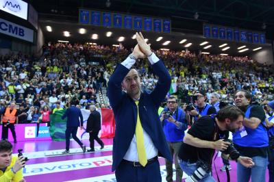 TREVISO 22 04 2025 LEGAVOLLEY PLAYOFF CAMPIONATO 2024-2025 PROSECCO DOC IMOCO - CONSEGNA SCUDETTO