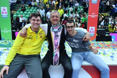 TREVISO 22 04 2025 LEGAVOLLEY PLAYOFF CAMPIONATO 2024-2025 PROSECCO DOC IMOCO - CONSEGNA SCUDETTO