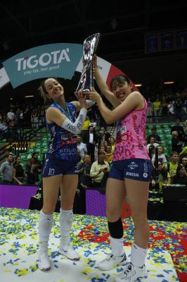 TREVISO 22 04 2025 LEGAVOLLEY PLAYOFF CAMPIONATO 2024-2025 PROSECCO DOC IMOCO - CONSEGNA SCUDETTO