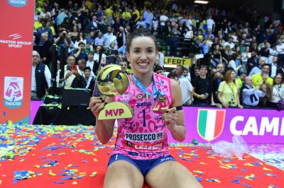 TREVISO 22 04 2025 LEGAVOLLEY PLAYOFF CAMPIONATO 2024-2025 PROSECCO DOC IMOCO - CONSEGNA SCUDETTO