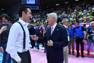 TREVISO 22 04 2025 LEGAVOLLEY PLAYOFF CAMPIONATO 2024-2025 PROSECCO DOC IMOCO - CONSEGNA SCUDETTO