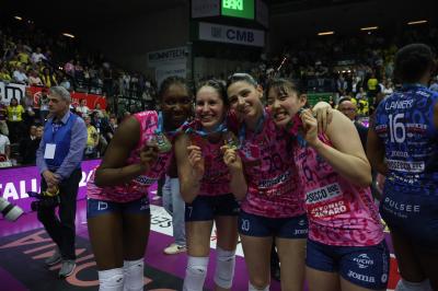 TREVISO 22 04 2025 LEGAVOLLEY PLAYOFF CAMPIONATO 2024-2025 PROSECCO DOC IMOCO - CONSEGNA SCUDETTO
