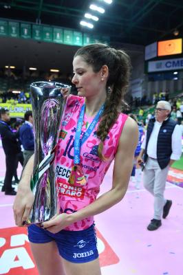 TREVISO 22 04 2025 LEGAVOLLEY PLAYOFF CAMPIONATO 2024-2025 PROSECCO DOC IMOCO - CONSEGNA SCUDETTO