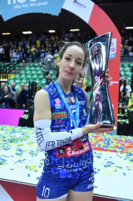 TREVISO 22 04 2025 LEGAVOLLEY PLAYOFF CAMPIONATO 2024-2025 PROSECCO DOC IMOCO - CONSEGNA SCUDETTO