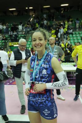 TREVISO 22 04 2025 LEGAVOLLEY PLAYOFF CAMPIONATO 2024-2025 PROSECCO DOC IMOCO - CONSEGNA SCUDETTO