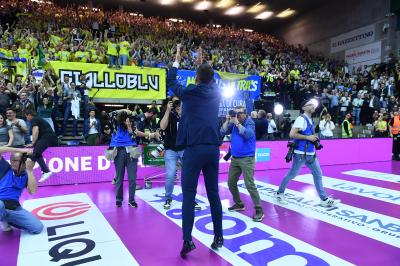 TREVISO 22 04 2025 LEGAVOLLEY PLAYOFF CAMPIONATO 2024-2025 PROSECCO DOC IMOCO - CONSEGNA SCUDETTO
