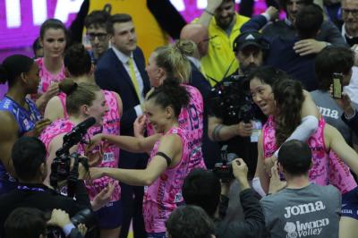 TREVISO 22 04 2025 LEGAVOLLEY PLAYOFF CAMPIONATO 2024-2025 PROSECCO DOC IMOCO - CONSEGNA SCUDETTO