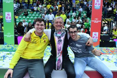 TREVISO 22 04 2025 LEGAVOLLEY PLAYOFF CAMPIONATO 2024-2025 PROSECCO DOC IMOCO - CONSEGNA SCUDETTO