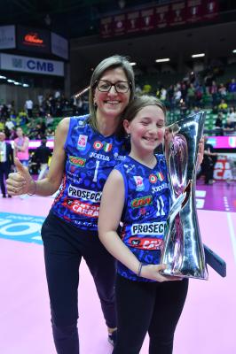 TREVISO 22 04 2025 LEGAVOLLEY PLAYOFF CAMPIONATO 2024-2025 PROSECCO DOC IMOCO - CONSEGNA SCUDETTO