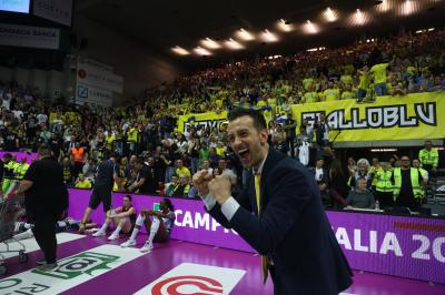 TREVISO 22 04 2025 LEGAVOLLEY PLAYOFF CAMPIONATO 2024-2025 PROSECCO DOC IMOCO - CONSEGNA SCUDETTO