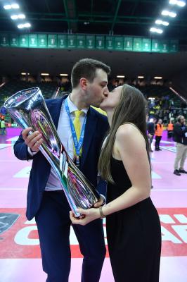 TREVISO 22 04 2025 LEGAVOLLEY PLAYOFF CAMPIONATO 2024-2025 PROSECCO DOC IMOCO - CONSEGNA SCUDETTO