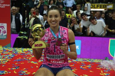 TREVISO 22 04 2025 LEGAVOLLEY PLAYOFF CAMPIONATO 2024-2025 PROSECCO DOC IMOCO - CONSEGNA SCUDETTO