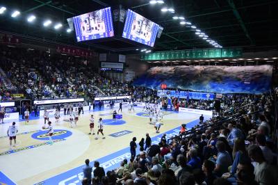 TREVISO 04 05 2025 LBA CAMPIONATO 2024-2025 NUTRIBULLET TREVISO BASKET - UMANA REYER VENEZIA